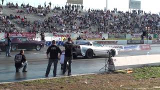 Shakedown at Etown CRASH Paul Major 1st round Outlaw Drag Radial [upl. by Luna]