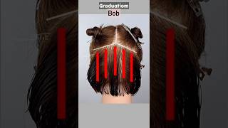 BOB HAIRCUTgraduation haircuttutorial bobcut shortvideo [upl. by Monto]