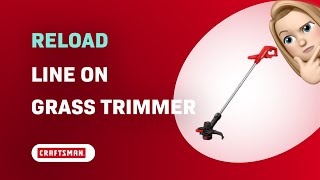 How to Easily Reload Line on Your Craftsman CMCST915 Grass Trimmer [upl. by Timothy403]