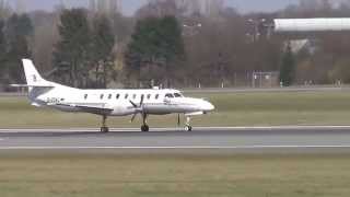 BinAir Fairchild Swearingen Metro III DCSAL  Landing  Hamburg Airport [upl. by Tnecnivleahcim]