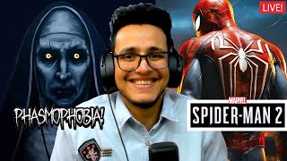 Hunting Bhoots in Phasmo  SpiderMan 2 Part 2 Later🛑 [upl. by Rochell895]