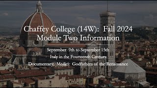 Chaffey College 14WModule Two InformationFall 2024 [upl. by Dianuj711]