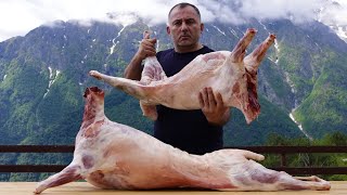 COOKING TWO LAMBS in CAUCASUS MOUNTAINS [upl. by Dominga]