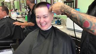 Carlie LV Crew Cut at Barbershop Downtown YT Original [upl. by Trebled]