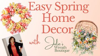 Craft a Beautiful Tulip Wreath in Minutes Easy DIY Tutorial  Easy Floral Wreath Ideas  Spring DIY [upl. by Somerville]