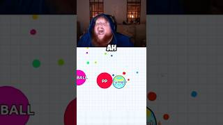 CaseOh INSANE Play in Agario  TOP 1 caseoh caseohfunnymoments shorts agario funny clips [upl. by Malinowski]