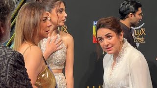 Hania Amir Yumna Zaidi Arsalan Naseer amp Maya Ali at LUX Style Awards 2023 [upl. by Bondie648]