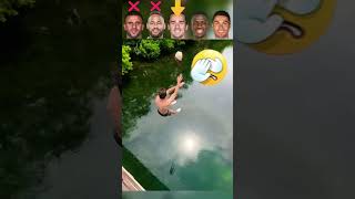 Walker VS Neymar VS Griezmann VS Vini JR VS Ronaldo Fall to Water🤪 [upl. by Ycnaffit]