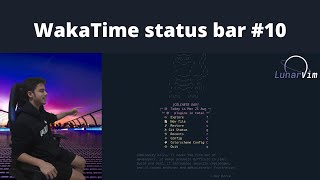 Como mostrar WakaTime na status bar 10 Lunar Vim LVIM [upl. by Suoirred]