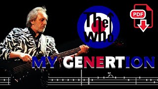 The Who  Pinball Wizard Bass Tabs  Tutorial By John Entwistle  ChamisBass chamisbass bass [upl. by Octave]