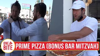 Barstool Pizza Review  Prime Pizza Los Angeles CA Bonus Bar Mitzvah [upl. by Eusadnilem]