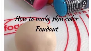 Skin color fondant tutorial [upl. by Madian305]