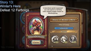 Hearthstone Mercenaries Story 13 Defeat 12 Furbolgs FAST [upl. by Anyale327]