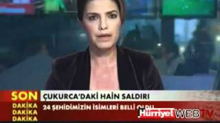 TRT Spikeri Şehit haberi verirken ağladı CANLI YAYIN 19 Ekim 2011 [upl. by Meenen]