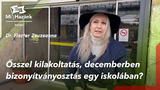 Ősszel kilakoltatás decemberben bizonyítványosztás egy budapesti iskolában [upl. by Eserehs585]