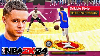 NEW quotPROFESSORquot DRIBBLE STYLE is OVERPOWERED in NBA 2K24 BEST DRIBBLE MOVESSIGS in NBA 2K24 [upl. by Swanhildas]