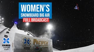 Pacifico Women’s Snowboard Big Air FULL COMPETITION  X Games Aspen 2023 [upl. by Yeknarf]