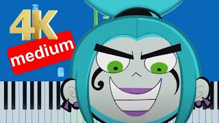 Ember  Remember Danny Phantom Medium Piano Tutorial 4K [upl. by Adyam]