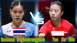 Badminton Busanan Ongbamrungphan THA vs SGP Yeo Jia Min Final Hylo Open [upl. by Thgiwd]