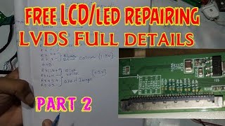 How to connect LVDS connections of LCD led TV  LVDS connections full information with details [upl. by Atel539]