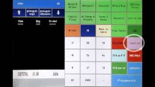 TS235E Touch Screen Cash Register Screen Demo [upl. by Ahtaela985]