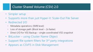 Windows Server 2012 Failover Clustering Improvements [upl. by Yllod]