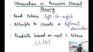 Compiler Design Module 20  Predictive Parsing [upl. by Boniface668]