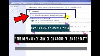 The dependency service or group failed to start Windows 10 [upl. by Pansy]