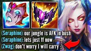 My jungler went AFK to make us lose so I carried my team 4v5 instead [upl. by Susannah]