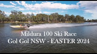 Mildura 100 Ski Race  Gol Gol NSW  Easter 2024 [upl. by Orelee]