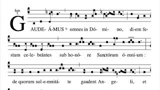 Gaudeamus omnes  Gregorian Chant [upl. by Zurkow]