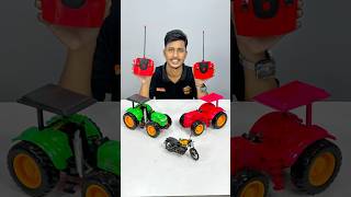 2 Best Remote Control Tractor  RC Tractor Red Colour and Blue [upl. by Ahsie]