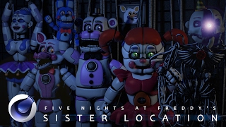 C4DFNaF Sister Location Pack DOWNLOAD [upl. by Ayaros]