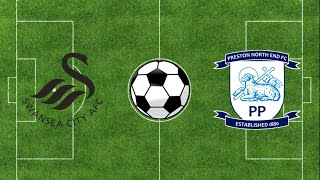 Swansea vs Preston North End Highlights  EFL Championship 202324  Football Simulation PES 21 [upl. by Anika]