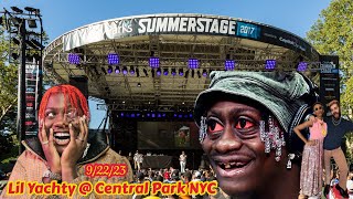 LIL YACHTY VLOG The Field Trip Tour Live From The Central Park SummerStage NY September 22nd 2023 [upl. by Jaban55]