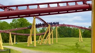 Intimidator 305  OffRide Uncut  Kings Dominion [upl. by Neirol]