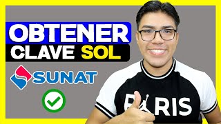 ✅ Cómo OBTENER mi CLAVE SOL  SUNAT 2023 [upl. by Jilly]