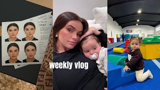 Baby gymnastics new healthy habits amp passport pic day  Weekly Vlog [upl. by Atram]