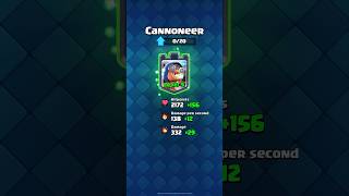 Cannoneer Upgrade ​⁠ClashRoyale ​⁠ClashOfClans clashroyale gaming [upl. by Parette]