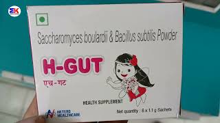 HGut Powder  Saccharomyces Boulardi And Bacilius Solution Powder  H Gut Powder Uses Benefits Dose [upl. by Kareem146]