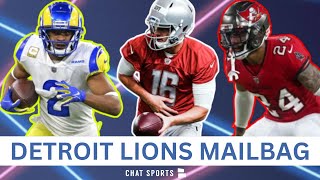 Lions Mailbag Rumors On Jameson Williams Trade For Robert Woods Carlton Davis Extention [upl. by Enaj]