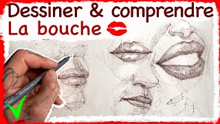 Apprendre à DESSINER les BOUCHES 👄 👄  Cours de dessin pour Débutants et intermédiaires 🤘🤘🤘 [upl. by Eddi]