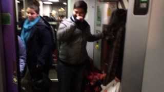 Boarding a very packed CrossCountry British Rail class 220 Voyager train to Coventry [upl. by Cahn39]