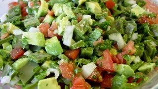 cuese nopales sin que salgan babosos y ensalada de nopales [upl. by Prissie]