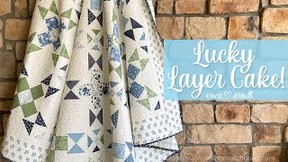 🌼 Lucky Layer Cake Quilt Tutorial Beginner Friendly Quilt Pattern [upl. by Euqnomod]