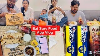 Eat Sure App Review  Food Vlog  Salary Day Treat  FOODIE Couple greaternoidawest noidaextension [upl. by Anilecram]