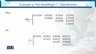 Example 4 The Hotellings T2 Distribution  Multivariate Analysis  STA633Topic062 [upl. by Riek]