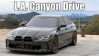 I CANT BELIEVE THIS HAPPENED G80 M3 fast Los Angeles canyon drive with a CRAZY ending [upl. by Pallas]