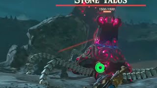 Guardian VS Stone Talus BOTW [upl. by Grishilde]