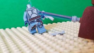 Lego jango fett vs mace windu [upl. by Etnoed]